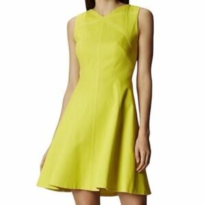Yellow Sleeveless Mini Dress